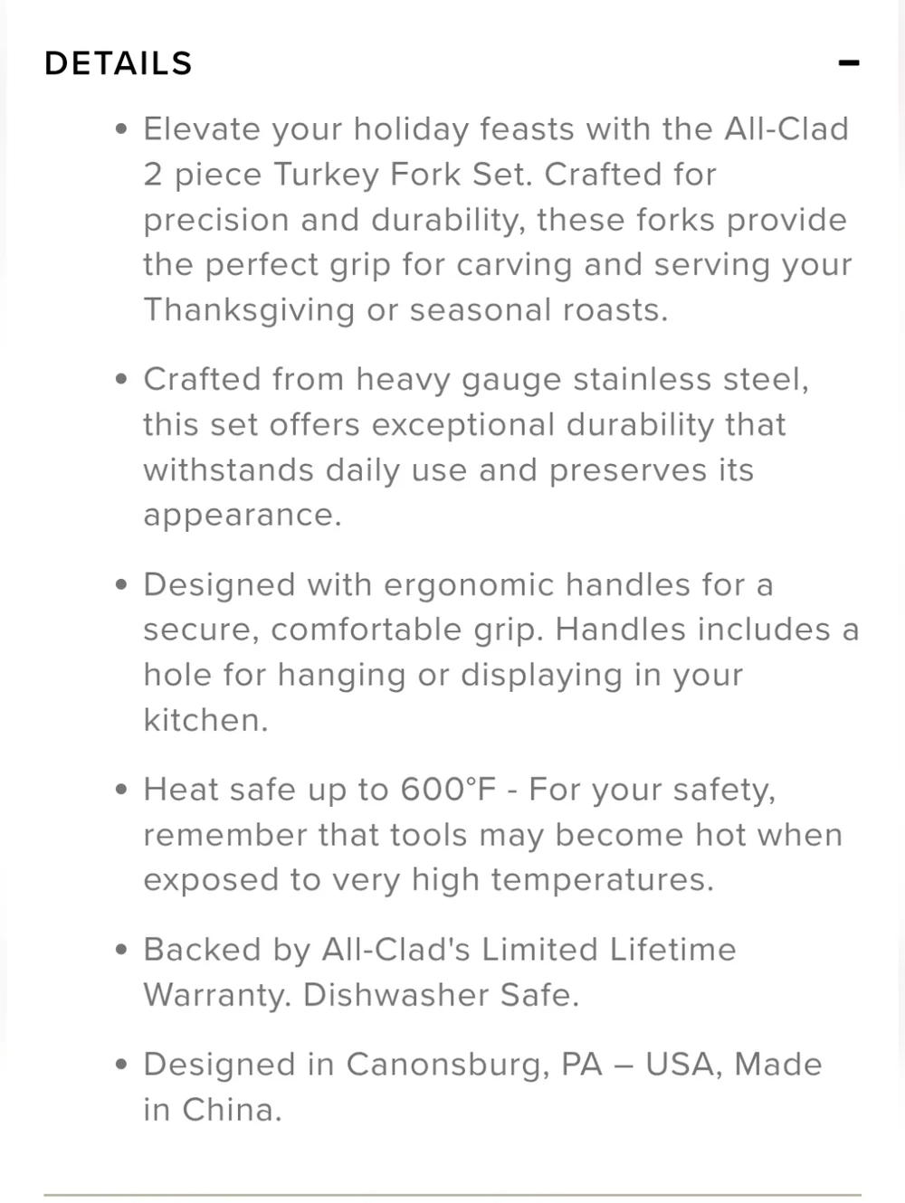 All-Clad Stainless Steel 2-PC Turkey‎ Lifters